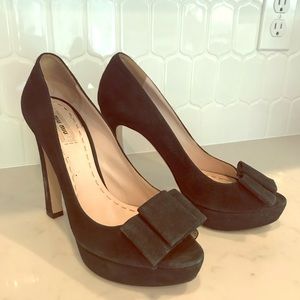 Miu Miu by PRADA Green Platform Heels 39.5